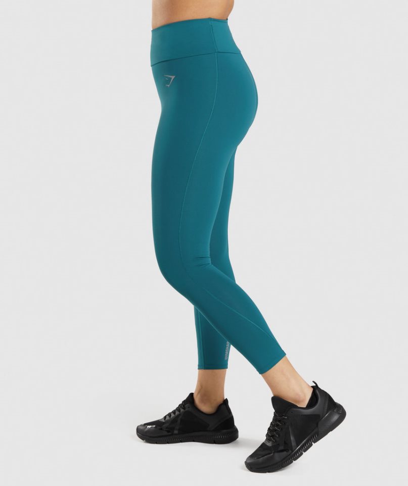 Women's Gymshark Speed Leggings Turquoise | NZ 1XTKWN